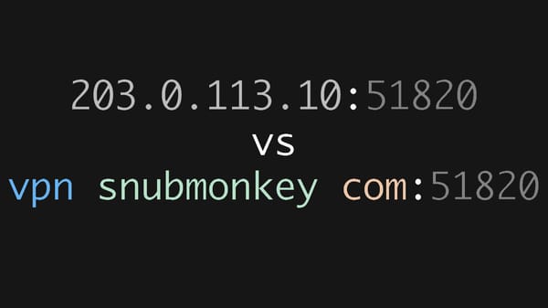VPN Best Practice: Always Use a Domain Name.